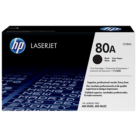 Toner HP 80A Black Original CF280A