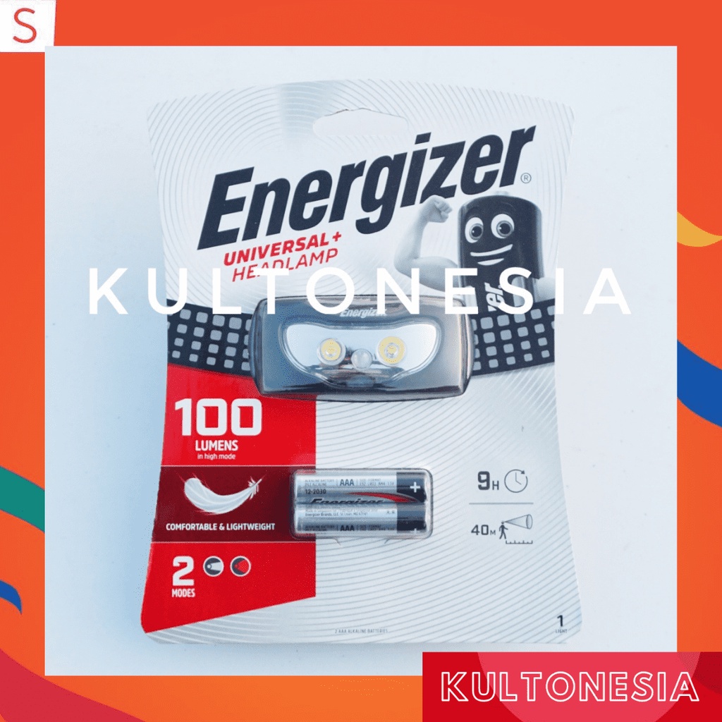 Headlamp Energizer 3 Led 100 Lumen Senter Kepala energizer