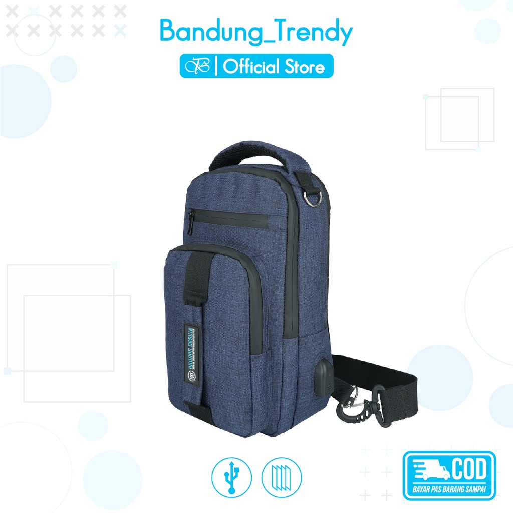 NEW ARRIVAL!! Tas Multifungsi Kanvas Takano USB Port &amp; Waterproof Design