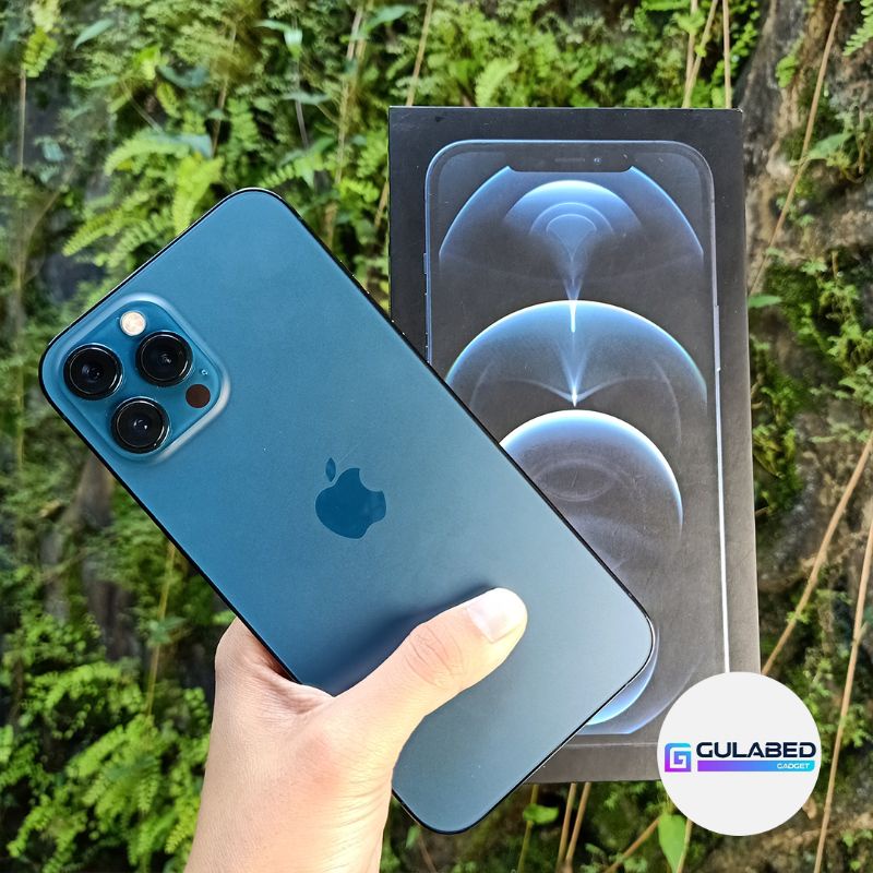 IPHONE 12 PRO MAX 512GB INTER SUPER ISTIMEWA MULUS NO MINUS LIKE NEW GARANSI JAMINAN IMEI ANTI BLOK