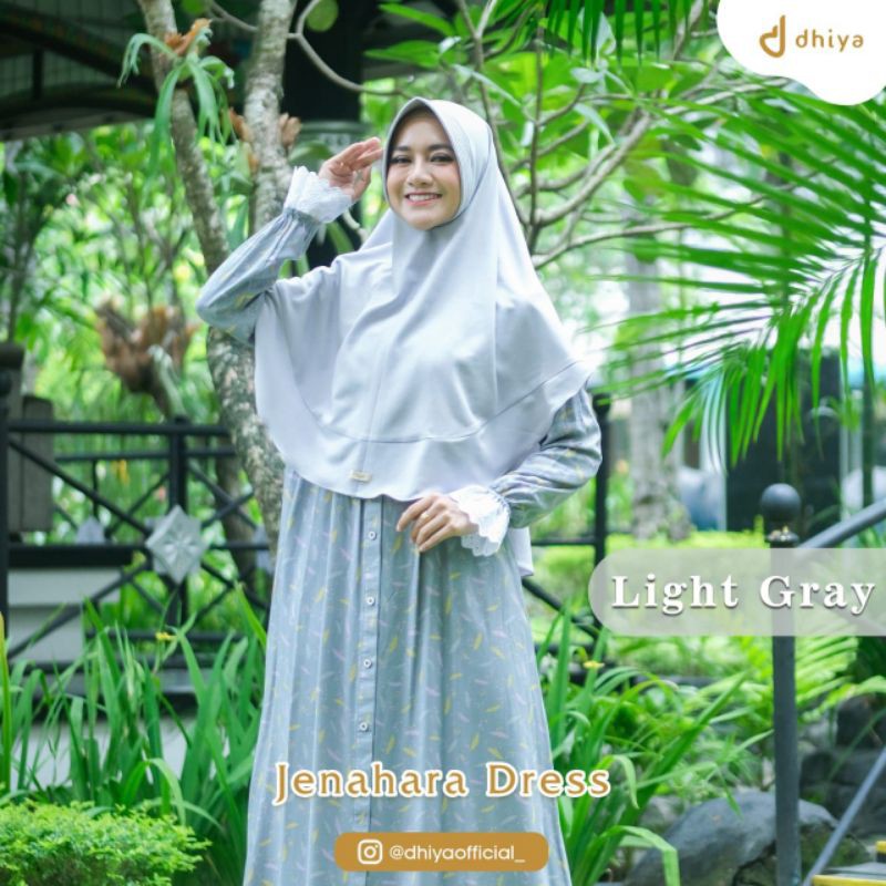 Jenahara Dress Gamis Rayon by Dhiya Official