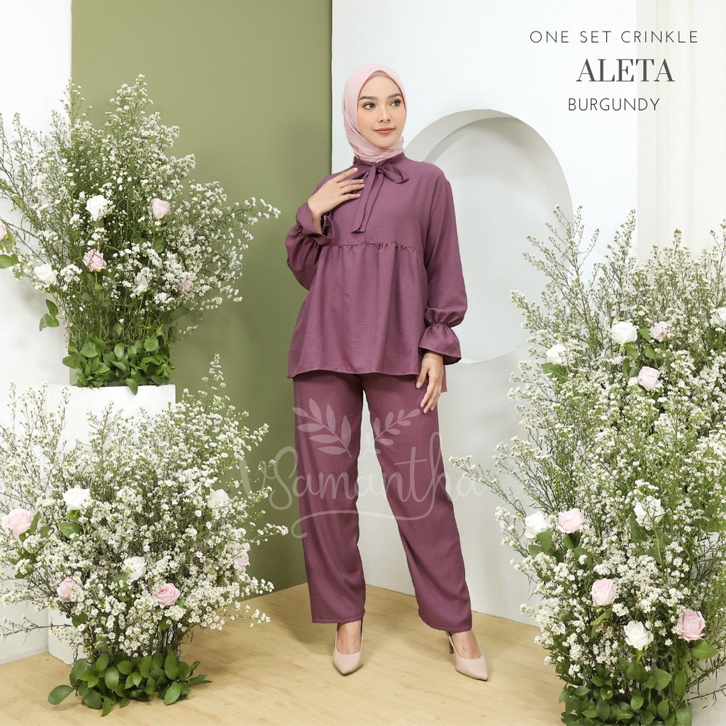 vSamantha - One Set Wanita Crinkle Airflow Aleta