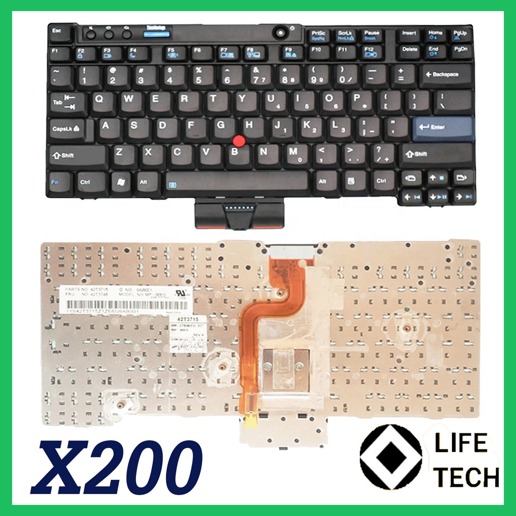 KEYBOARD LENOVO THINKPAD X200 X200S X200SI X200T X201 X201I X201S X201T X201SI BLACK WITH POINTER