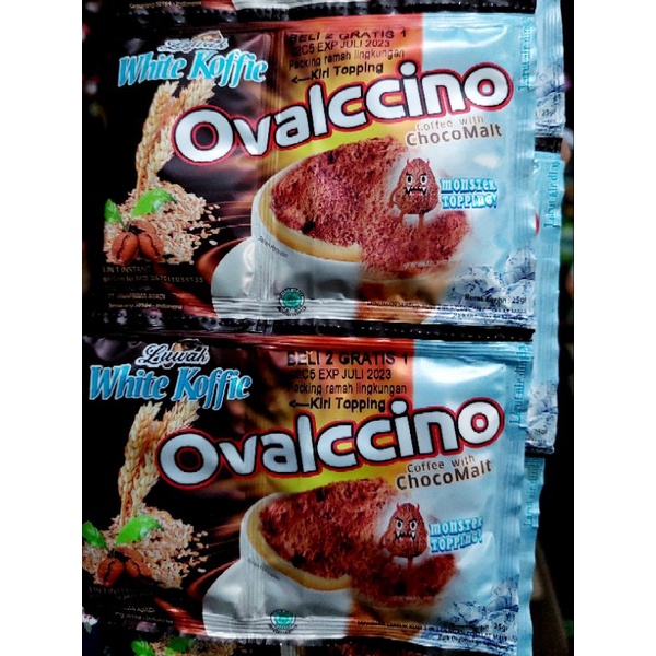 Luwak Ovalccino Koffie 25 gr x 15 pcs