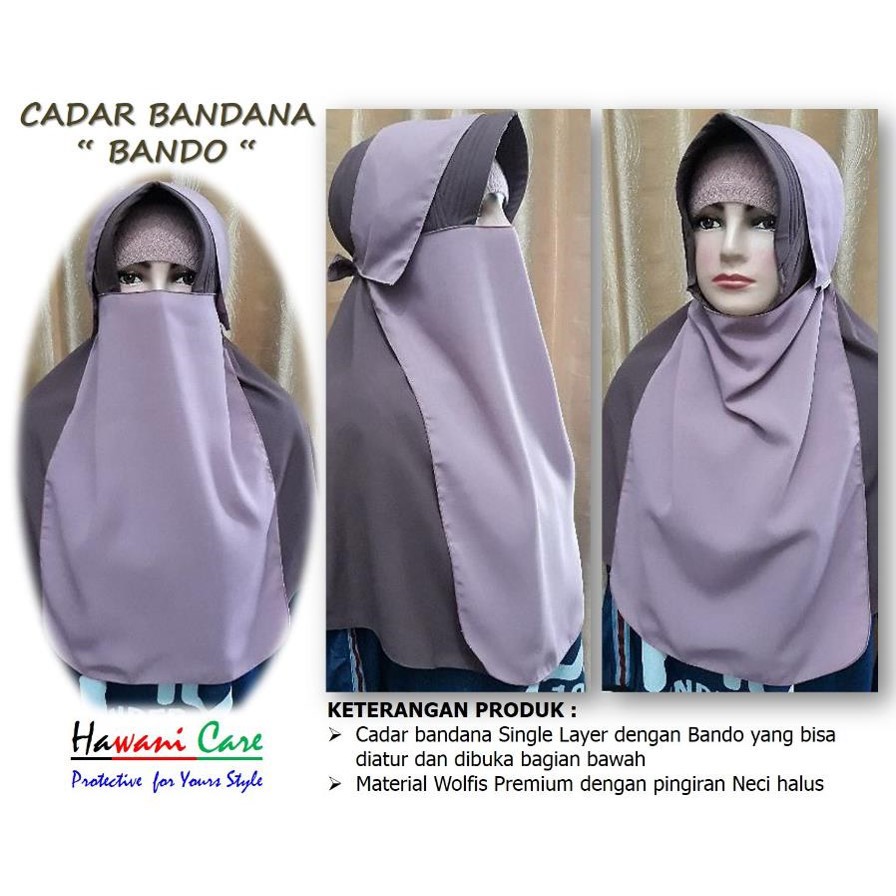 CADAR BANDANA &quot; BANDO &quot; KHIMAR