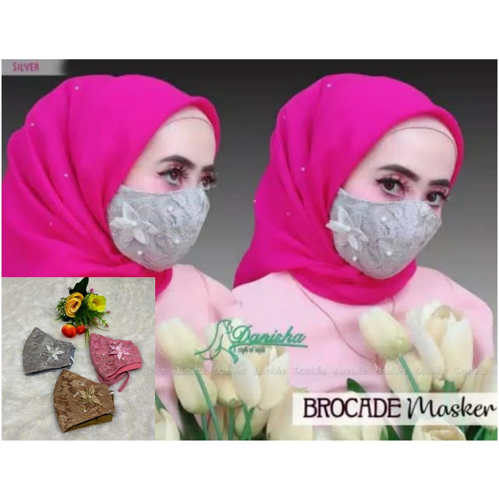 Masker Bruklat Mutiara Murah 3 Ply