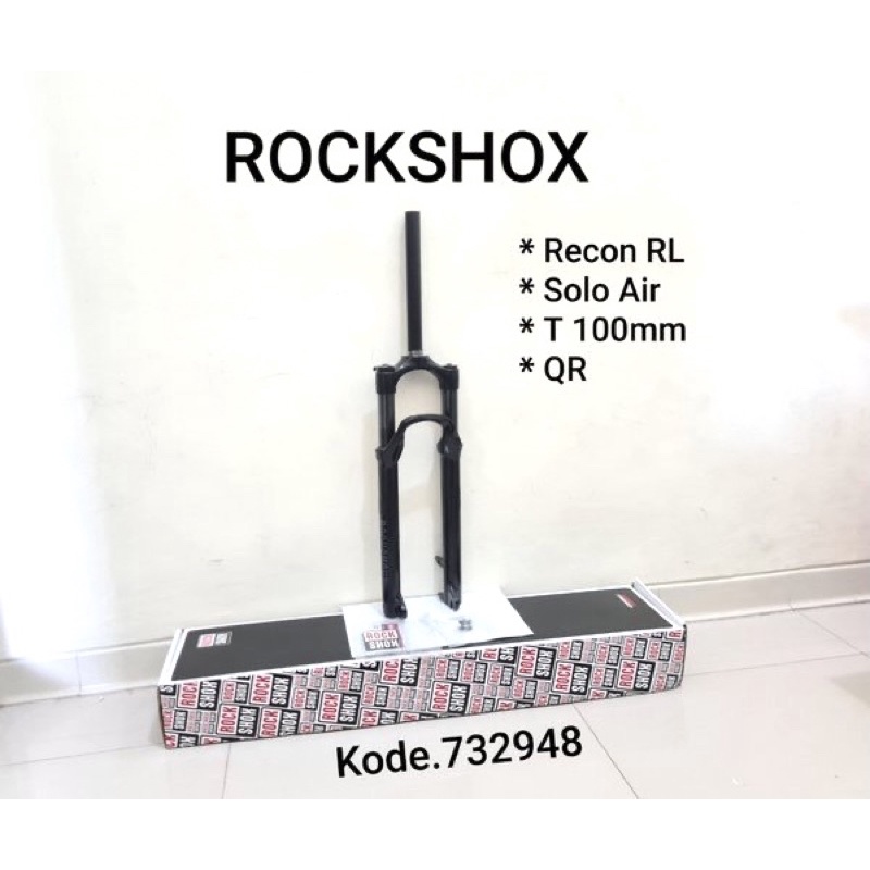 NEW*** Fork 27,5 inch ROCKSHOX RECON RL Solo Air Suspensi Travel 100 MM-QR