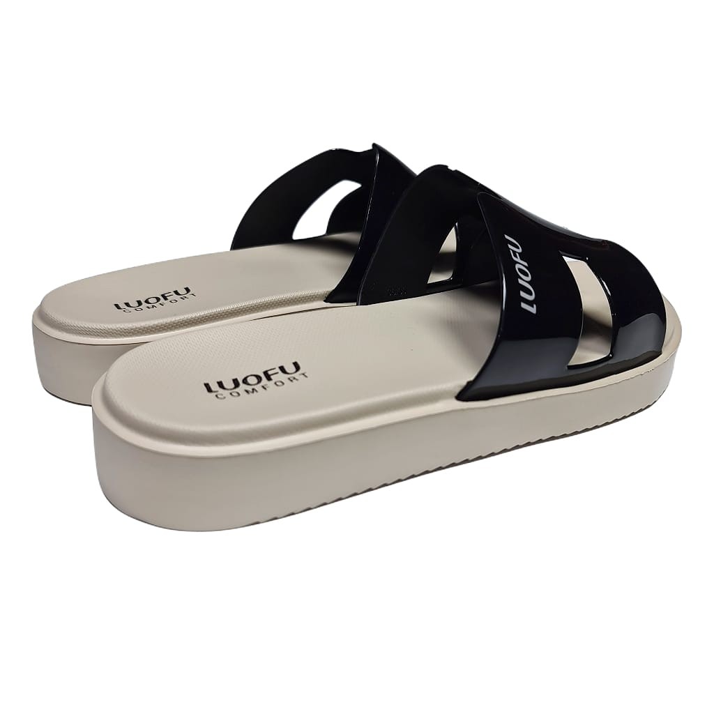 sandal wanita luofu sendal karet cewek selop import E7199A3-L2C