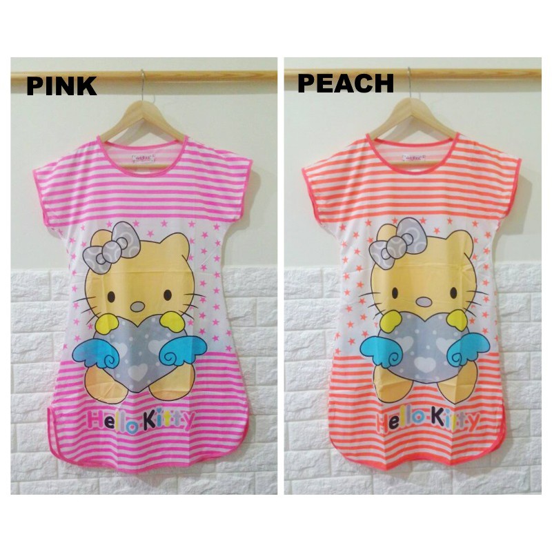 Daster Hello Kitty Love Wings Stripe