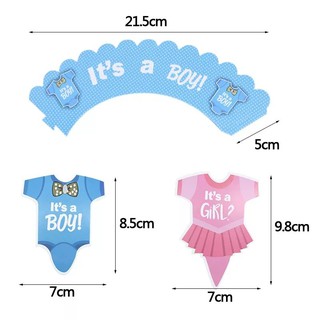 Cupcake Wrapper Boy & Girl/Penghias Kue Cupcake #2