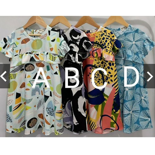 KSHFASHION I Dress Rayon ANak I Daster Anak Perempuan Smilee