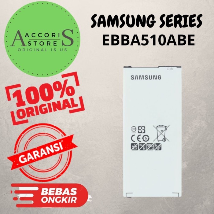 Batre baterai samsung A5 2016/A510  EB-BA510ABE ORI 100%  (SAMSUNG)