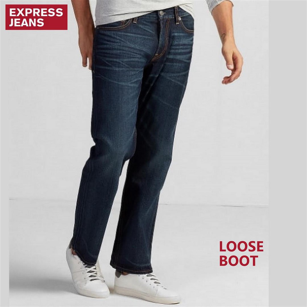 Celana Jeans Pria Branded EXPRESS Original Loose Boot murah sisa ekspor