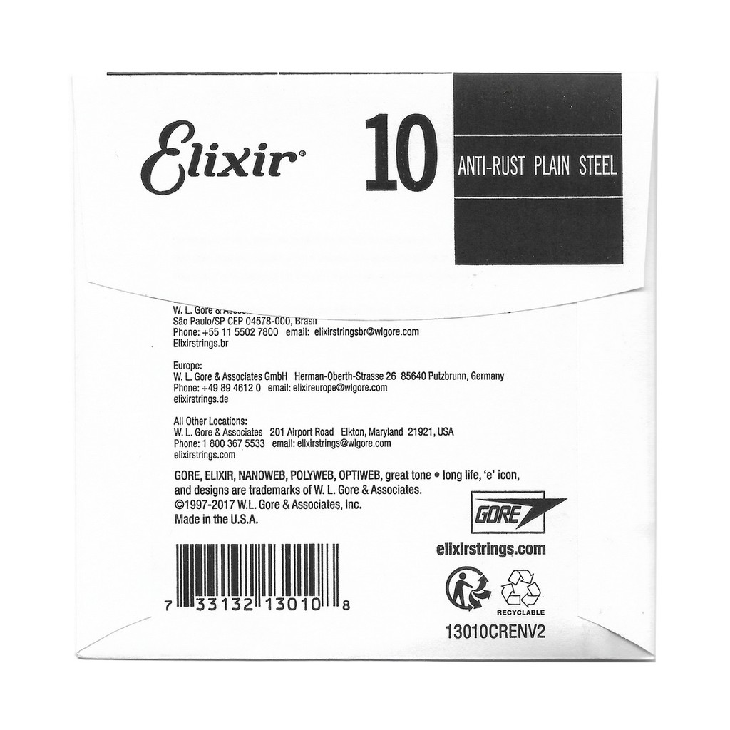 Elixir Anti-Rust Plain Single String Senar Gitar Satuan