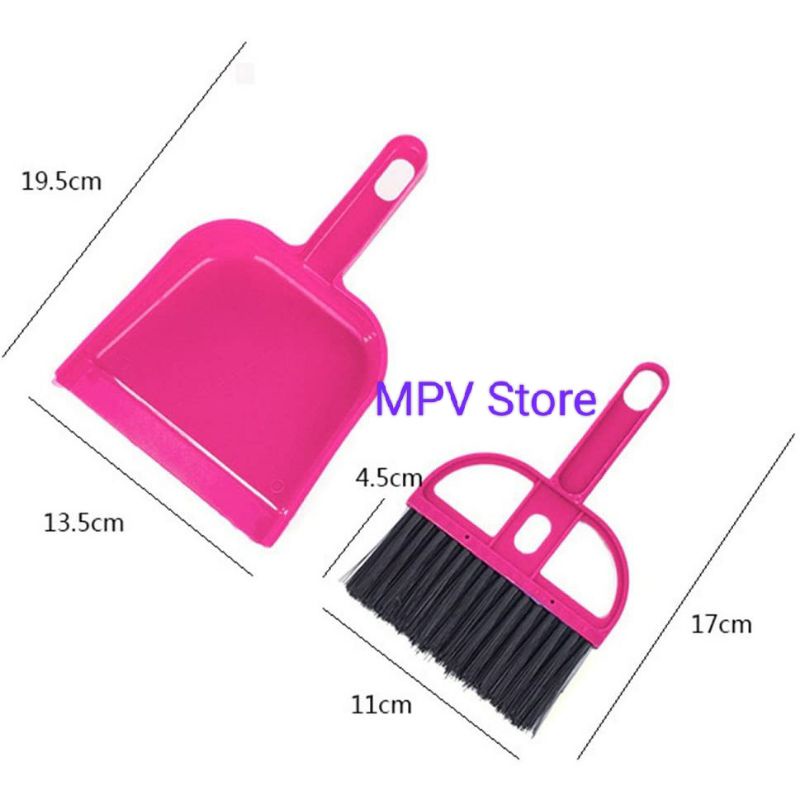 Sapu Pengki Mini Set Serbaguna Sapu Mini Dustpan