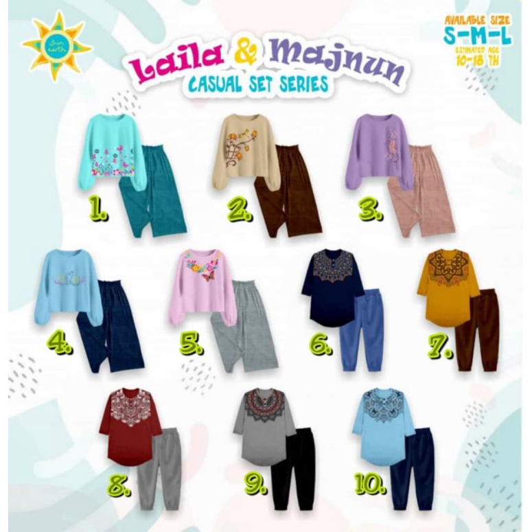 Ready CASUAL SET SERIES Laila & majnun  10 -18 th