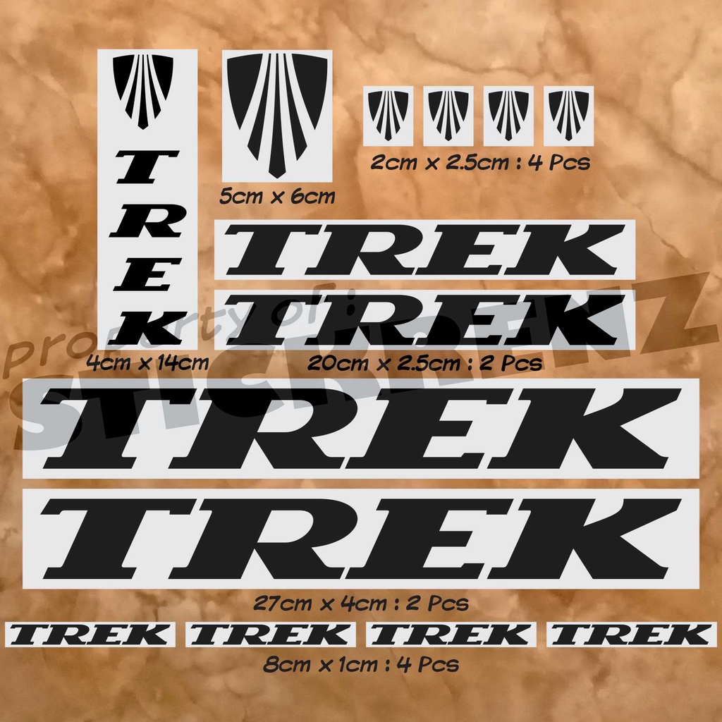 Cutting Sticker Stiker Frame Sepeda Roadbike MTB Trek 02 Custom