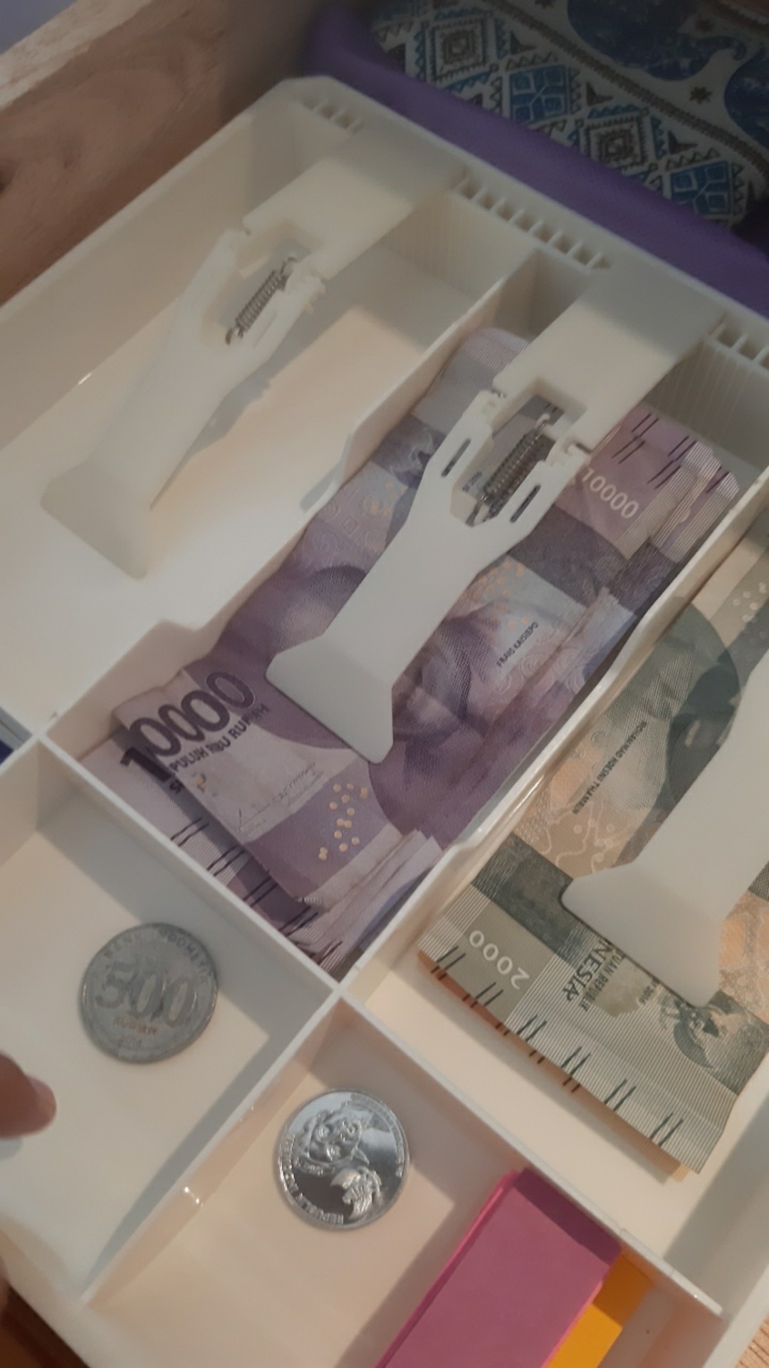 [cod] Insert 3 Money Box Tray Replacement Bills Coins 3 Register Cash Drawer Storage 9.6x9.6x1.4inch