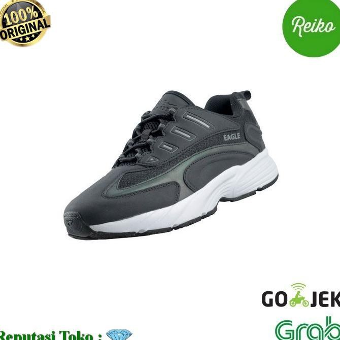ISALEl Sepatu Eagle OSAKA Sepatu Kets Casual Running Wanita Women ORIGINAL - Putih, 36 ICQl