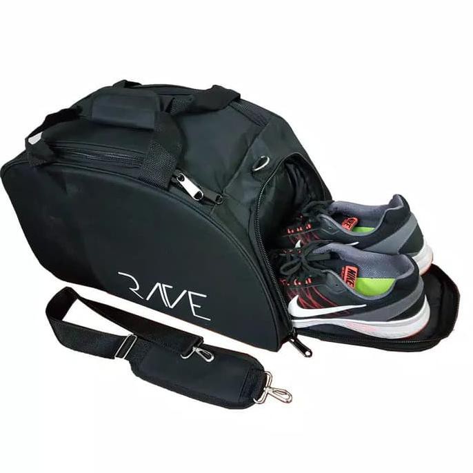 Travel Bag Rave Original Tas Sepatu Olahraga Gym Fitness Futsal Casual - Merah "HARGA PROMO"