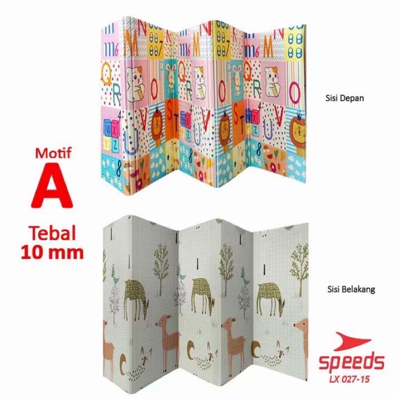 Playmat Lipat XPE Matras Karpet Anak Bayi UK 200X180CM (Tersedia varian ukuran)-A