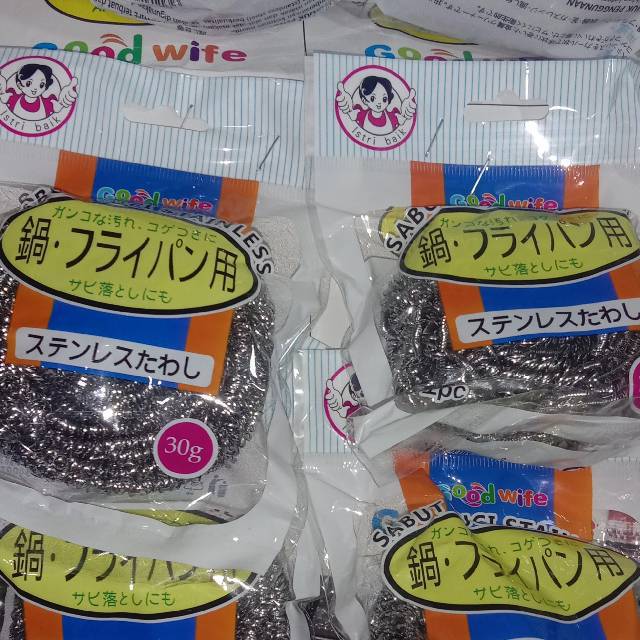 Sabut cuci piring stenlis steelwool.