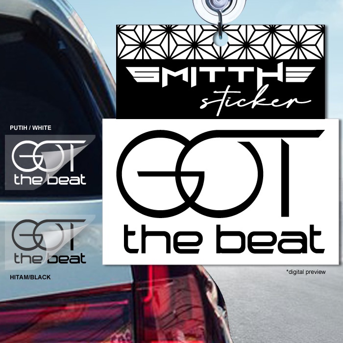 Stiker GOT the beat Cutting Sticker Decal Waterproof aksesoris Mobil