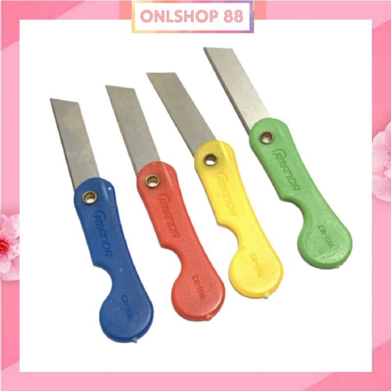 

Pisau Cutter Lipat Silet Gagang Warna-Warni Kecil Cuter Lipat Mini Serbaguna