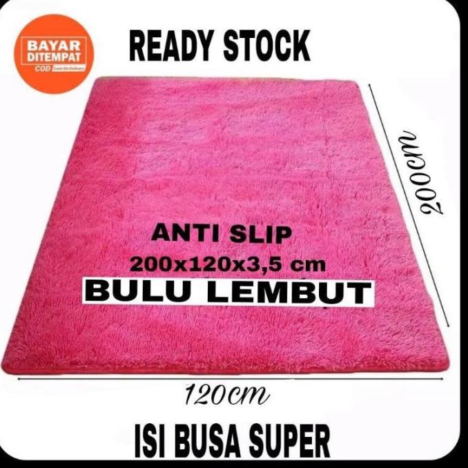 Dijual Dikirim Dari Jakarta Kasur Lantai Karpet Bulu Rasfur 200X120X3 Capucinostor