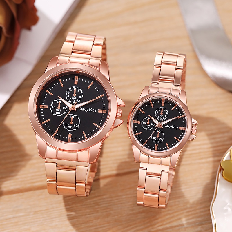 ✅COD Jam Tangan Couple Chrono Rantai Grosir Import Pria Wanita Pasangan Murah Premium AL013