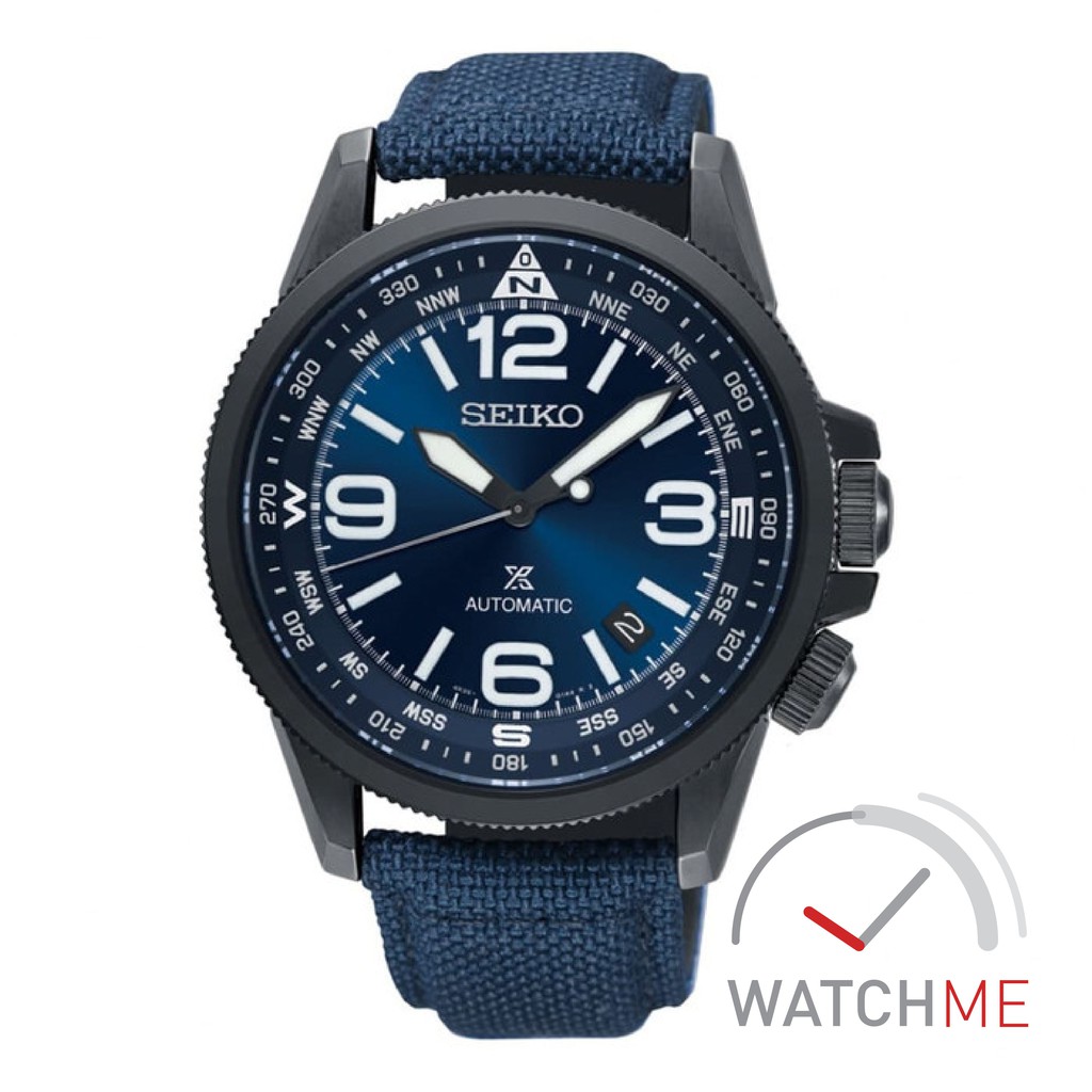 Jam Seiko Prospex SRPC31K1 Automatic Land Master Blue Dial 100m Nylon Strap Original Bergaransi