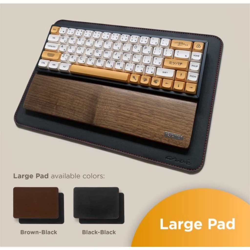 Alas Keyboard Mouse Kulit Sintetis / Leather Mouse Pad Komputer