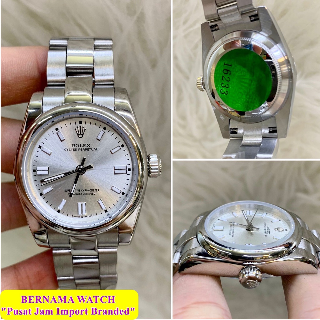 BIG SALE !!! JAM TANGAN PRIA ROLEX IMPORT OYSTER PERPETUAL STAINLESS MATIC 41MM JAM TANGAN PRIA IMPO