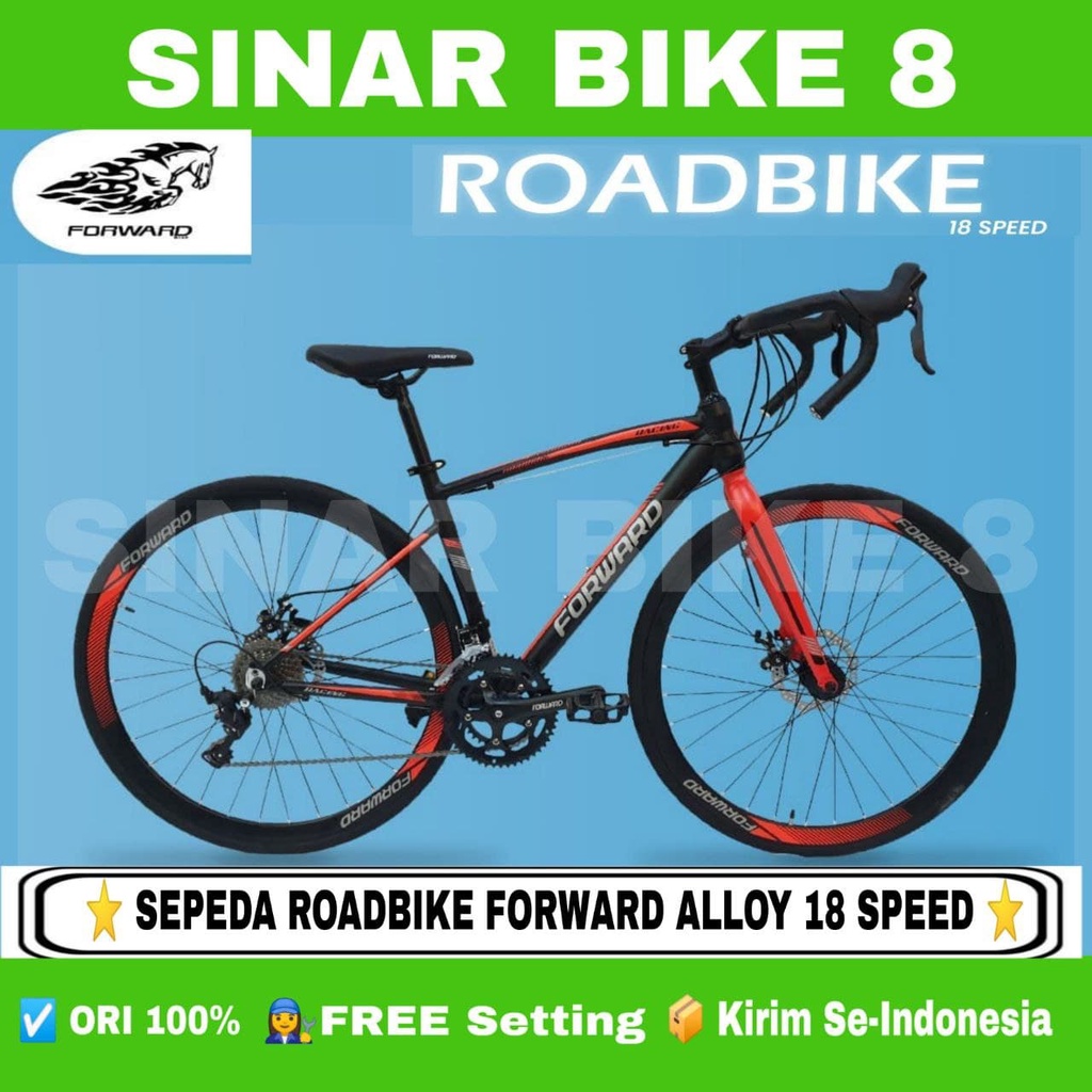 Sepeda Balap Roadbike FORWARD 700C Alloy 18 Speed Sensah