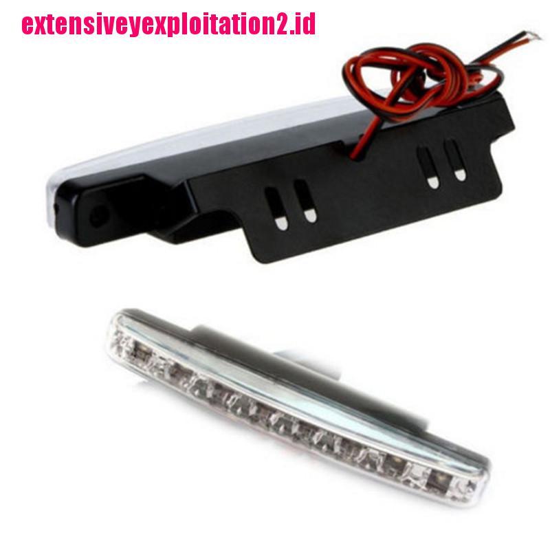 &lt; E2id &amp; &gt; Lampu DRL 8-Led Warna Putih Untuk Mobil