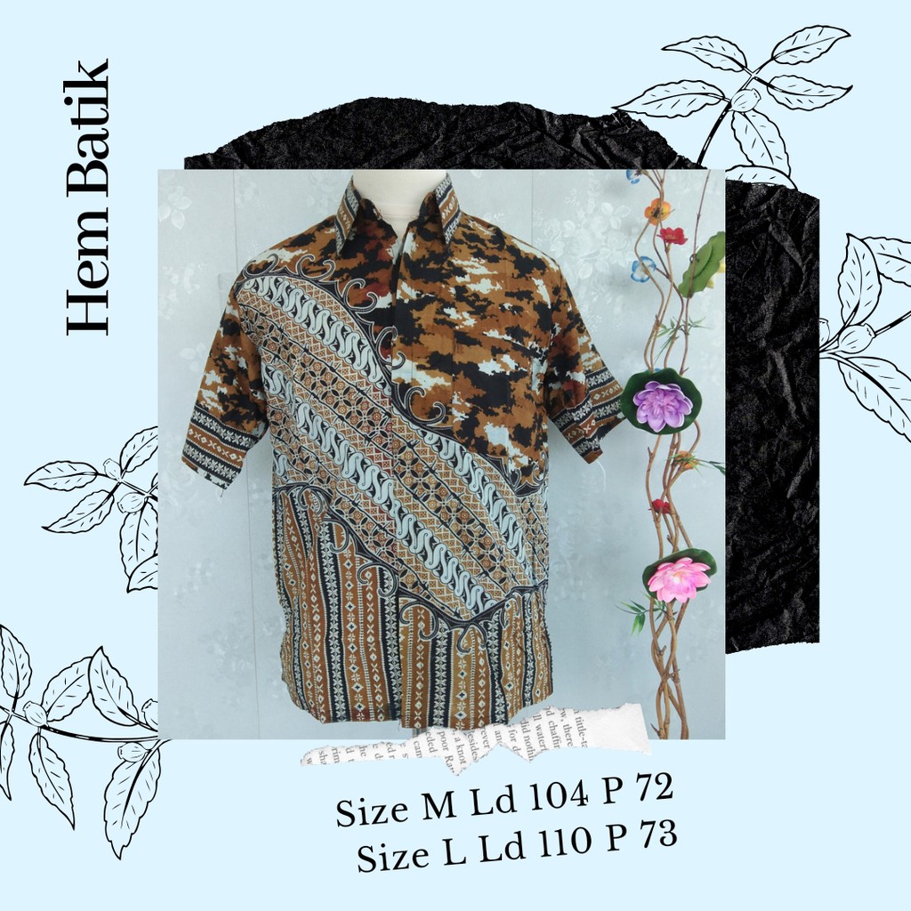 Hem Batik Army Coklat (11010033)