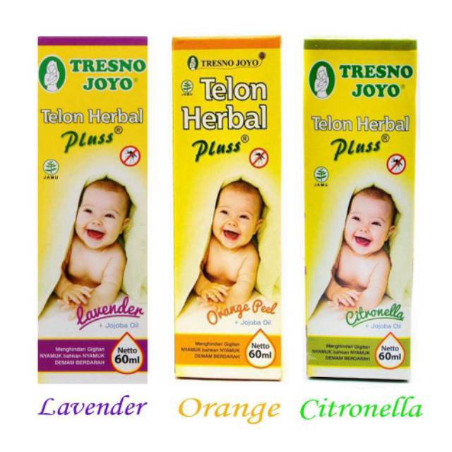 Tresnojoyo minyak Telon plus anti nyamuk /minyak telon  lavender,citronela,orange peel 60ml#original