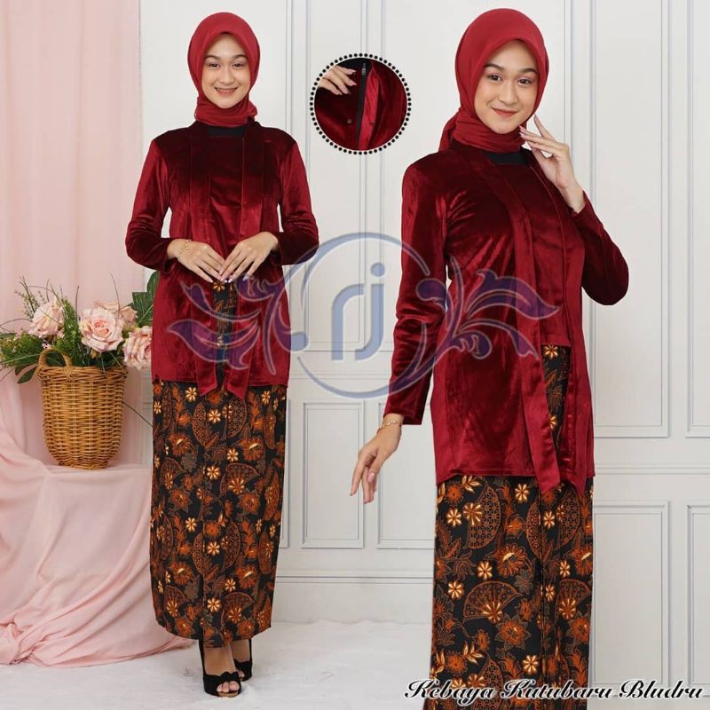 ATASAN KEBAYA KUTUBARU BLUDRU PREMIUM