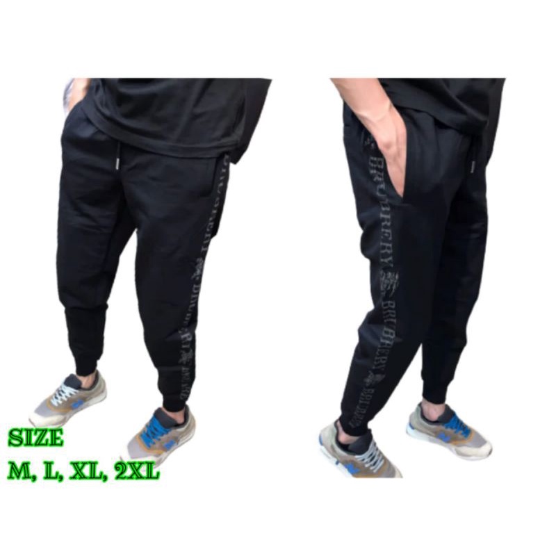 joger pria premium burberry