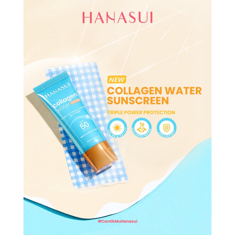 Hanasui Collagen Water Sunscreen Spf 50 ++++ UV 30ml