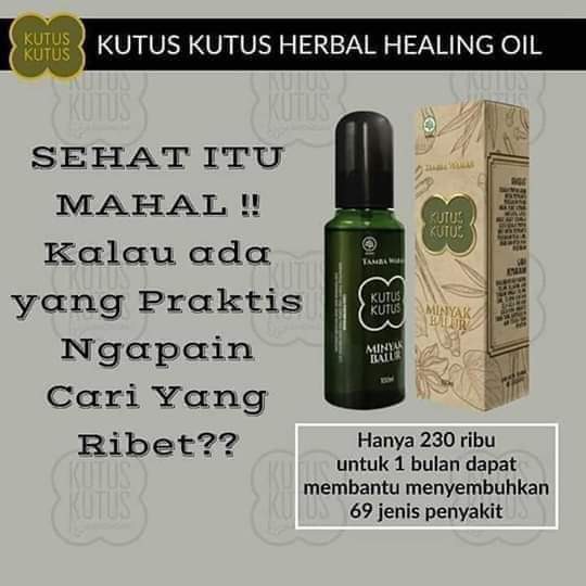 Minyak KUTUS KUTUS Organic Herbal Healing Oil ORIGINAL