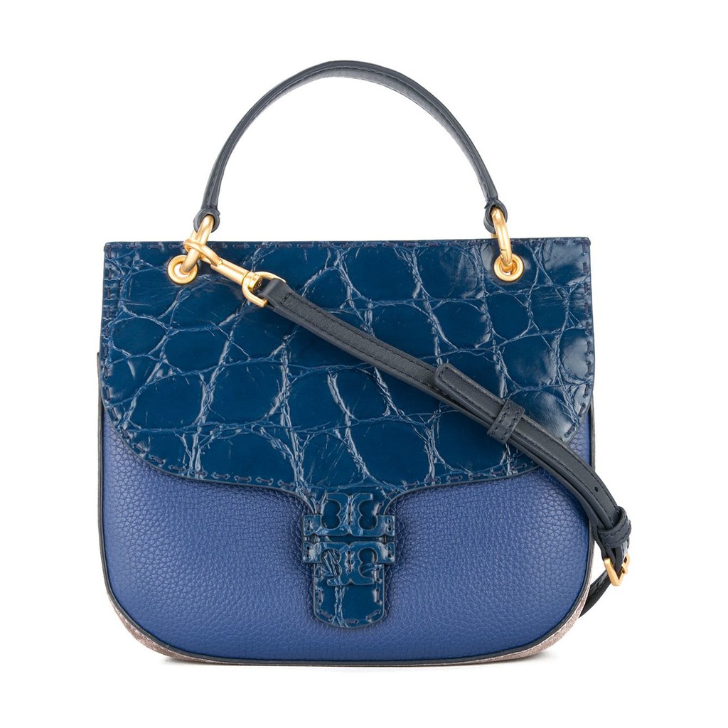 Tas Wanita Tory Burch Mcgraw Embossed Satchel Original