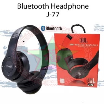 Headset J77 BLuetooth Headphone Wireless Stereo HD