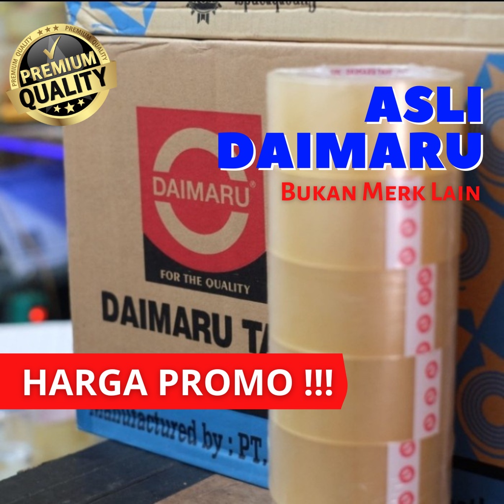 

Lakban Daimaru 48mm x 90 Yard Coklat Bening Harga 1 Pcs