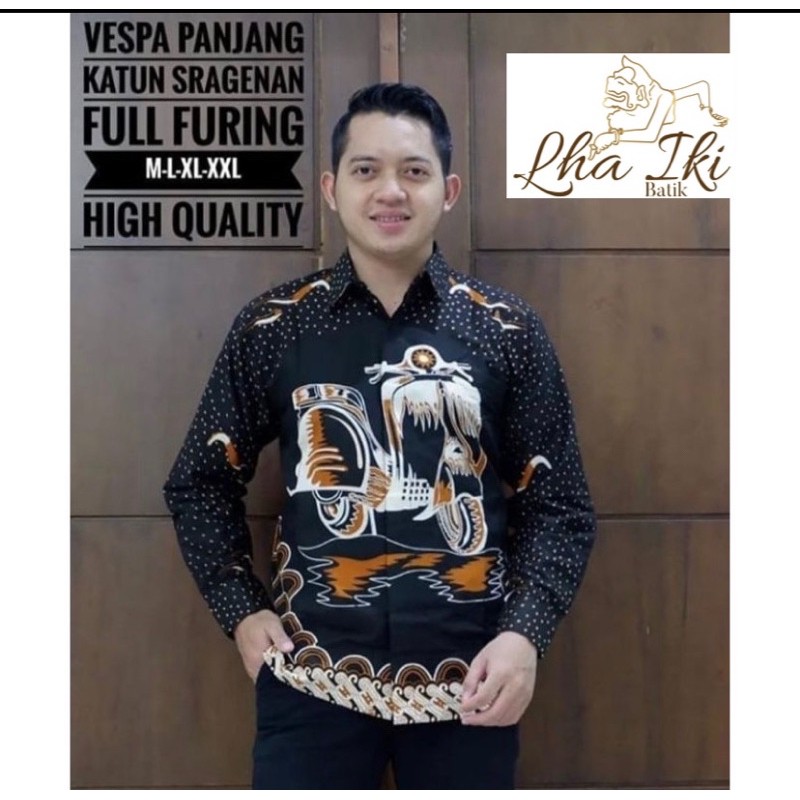 KAIN BATIK SOLO MOTIF VESPA JADUL