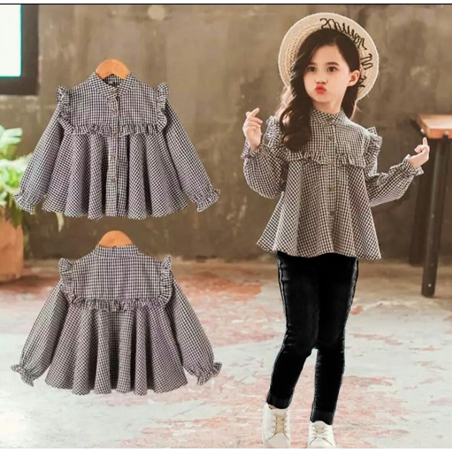 Setelan Anak Cewek set Baju Perempuan Usia Umur 4 5 6 Tahun Unisex Modis Kekinian Terbaru Terlaris
