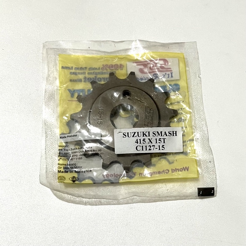 Gear Depan SSS 415 Tipis 14T 15T Smash Supra Karisma