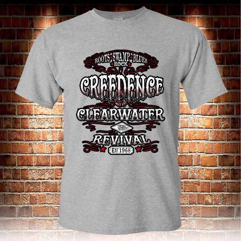 Kaos Creedence Clearwater Revival CCR Rock Band T-SHIRT Bahan Katun Bisa COD [Realpict] Ready Stock 