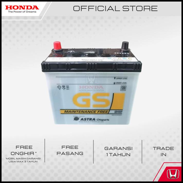 Jual Accu/Aki Mobil Honda Brio, Mobilio,Brv,Freed,Jazz Gs 34B19L-Mf