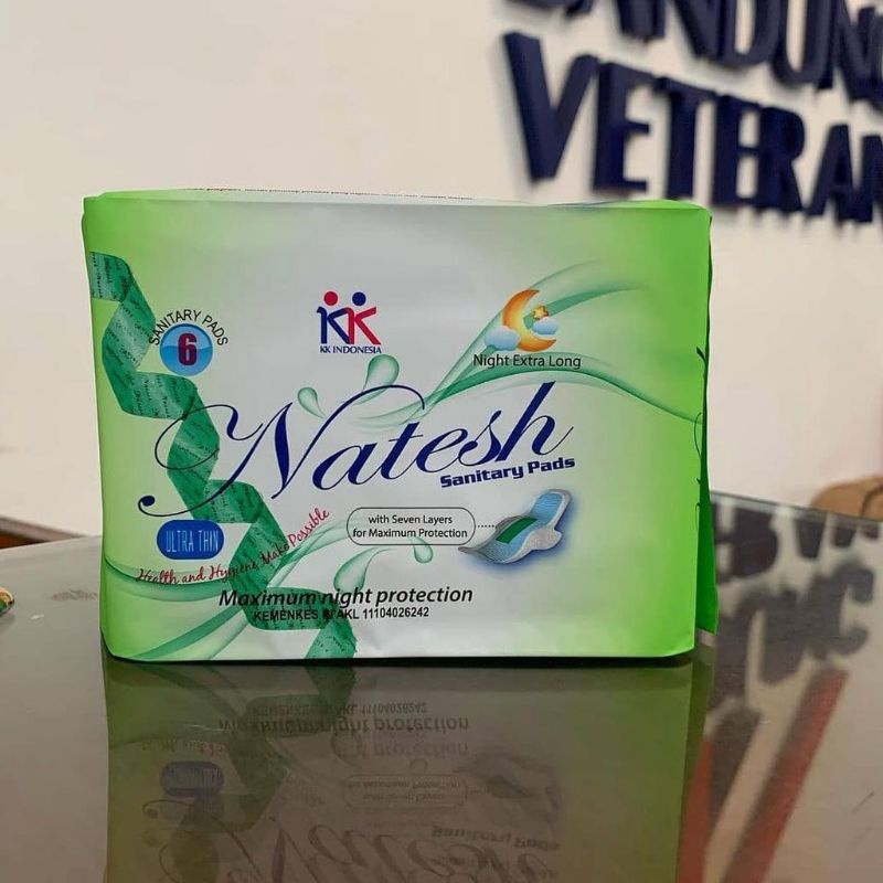 Natesh Pembalut ( Promo Spesial Hemat 15 Pack Natesh Extra Long ) Original KK Indonesia